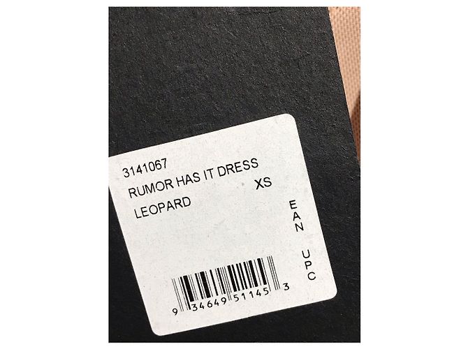 Autre Marque Abito Stylestalker leopardato T.XS Nero - vista 6