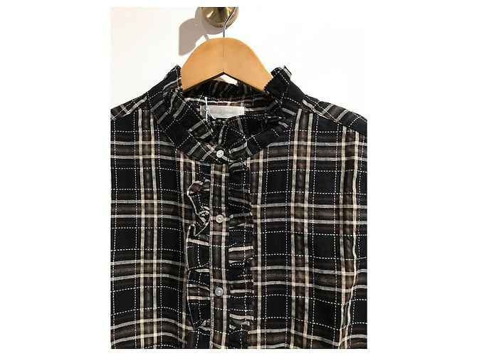 Autre Marque Camicia Bella Jones a quadri T.2 Nero - vista 2