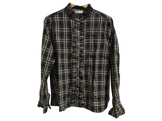 Autre Marque Camicia Bella Jones a quadri T.2 Nero - vista 6