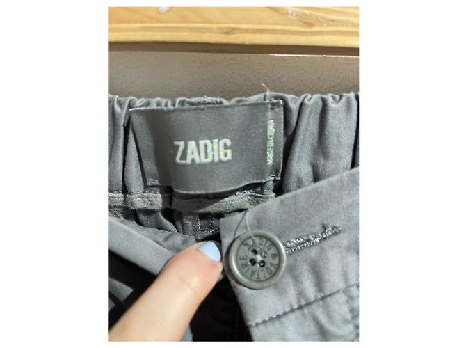 Autre Marque Pantalones Zadig & Voltaire gris T.36 - vista 4