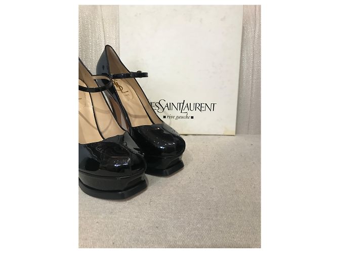 Autre Marque Décolleté Yves Saint Laurent neri T.37 Nero - vista 7