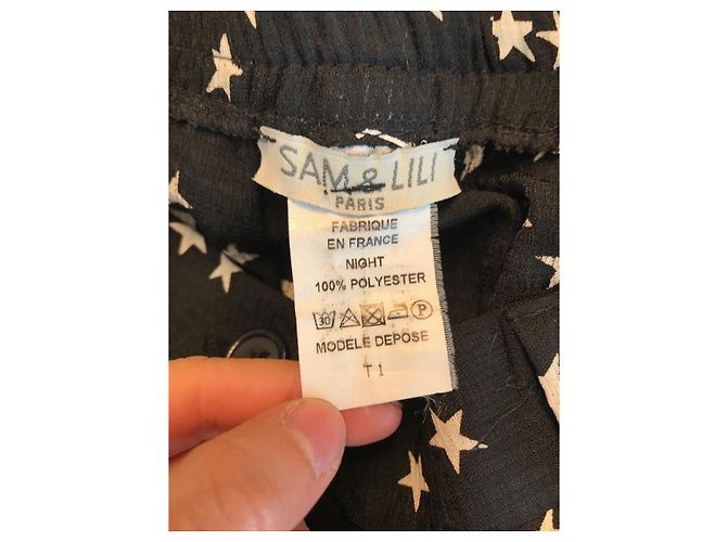 Autre Marque Pantalones Sam & Lili T.1 Negro - vista 4