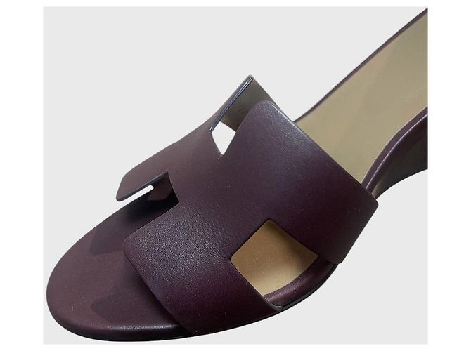 Sandali Hermès Legend bordeaux T.40,5 Bordò - vista 4