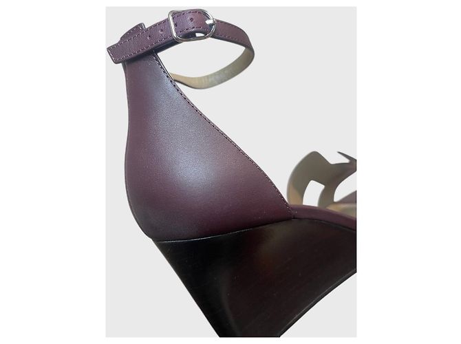 Sandali Hermès Legend bordeaux T.40,5 Bordò - vista 7