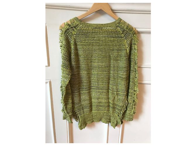 Pull Iro Kara en coton jaune - vue 2