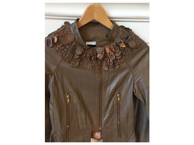 Veste Givenchy taupe T.38 Camel - view 3