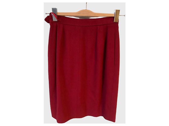 Autre Marque Falda Yves Saint Laurent roja T.36 - vista 3