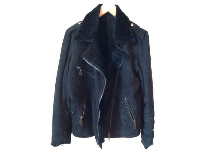 Autre Marque Lammfelljacke Schwarz T.38 - Ansicht 5