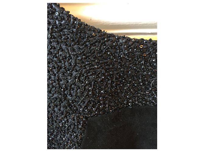Loewe Kleid aus Wildleder T.38 Schwarz - Ansicht 3