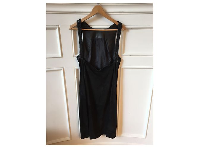 Loewe Kleid aus Wildleder T.38 Schwarz - Ansicht 4