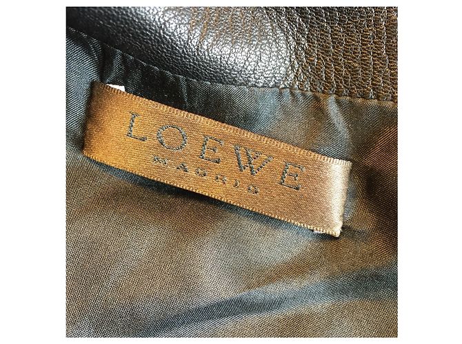 Loewe Kleid aus Wildleder T.38 Schwarz - Ansicht 5