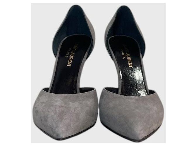Autre Marque Décolleté Saint Laurent grigi T.36,5 Grigio - vista 2