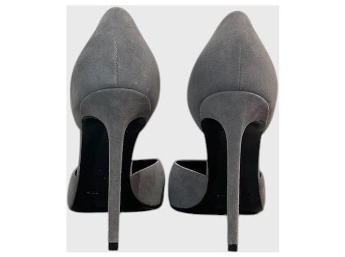 Autre Marque Décolleté Saint Laurent grigi T.36,5 Grigio - vista 3