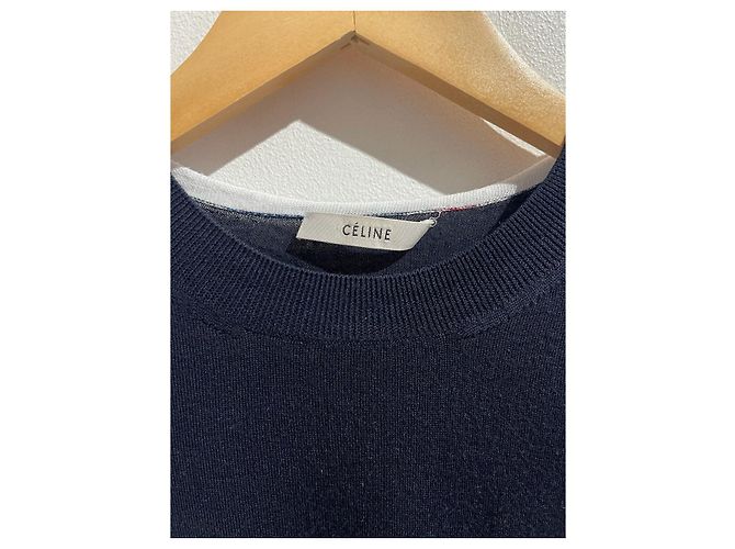 Céline Camisola Celine azul marinho T.XS - vista 3