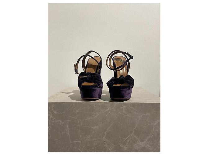 Sandali Aquazzura viola T.38,5 Porpora - vista 2