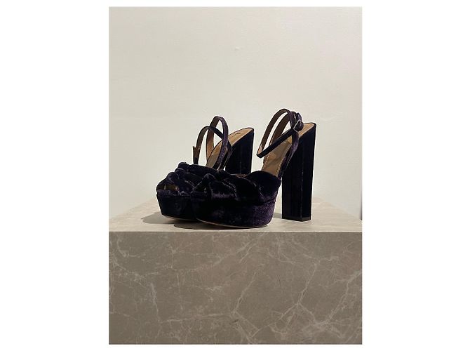 Sandali Aquazzura viola T.38,5 Porpora - vista 3