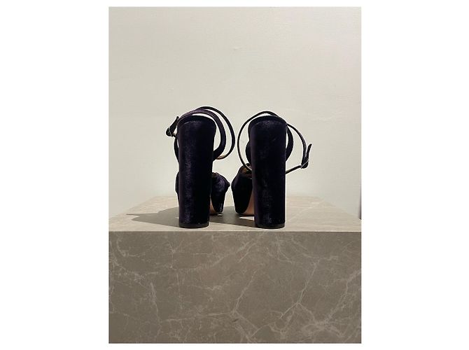 Sandali Aquazzura viola T.38,5 Porpora - vista 5