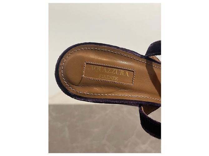 Sandali Aquazzura viola T.38,5 Porpora - vista 8