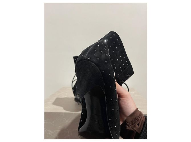 Autre Marque Stivaletti Saint Laurent neri T.37 Nero - vista 6