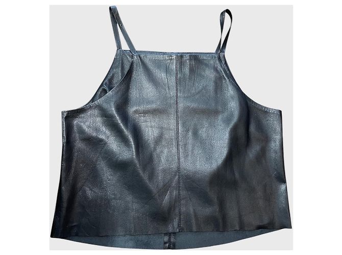 Top Nanushka negro T. S - vista 2