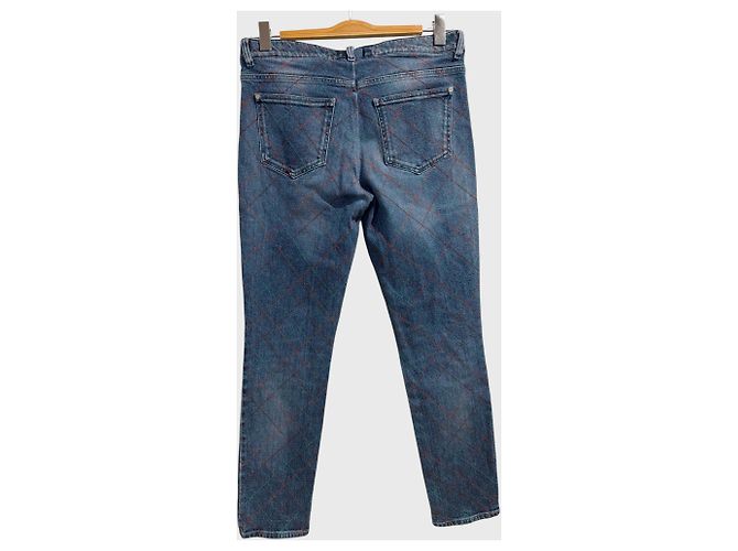 Chanel Jeans Blau Baumwolle Gerade Schnitt Gr. 40 - Ansicht 6