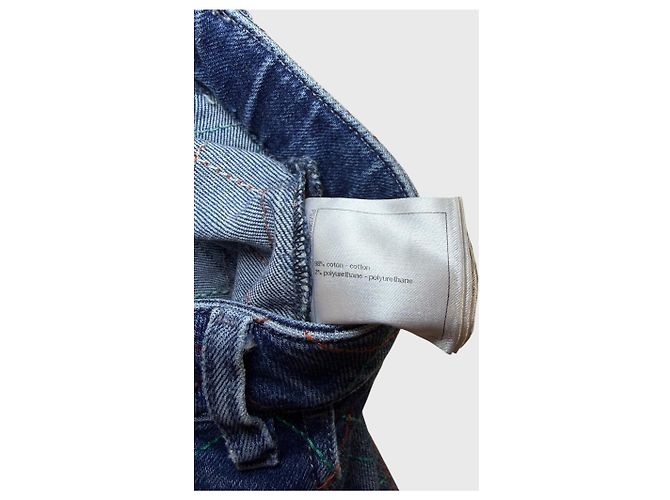 Chanel Jeans Blau Baumwolle Gerade Schnitt Gr. 40 - Ansicht 7