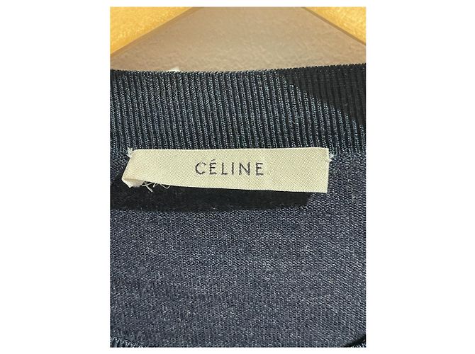 Triomphe Céline Celine Pullover marineblau T.M - Ansicht 4