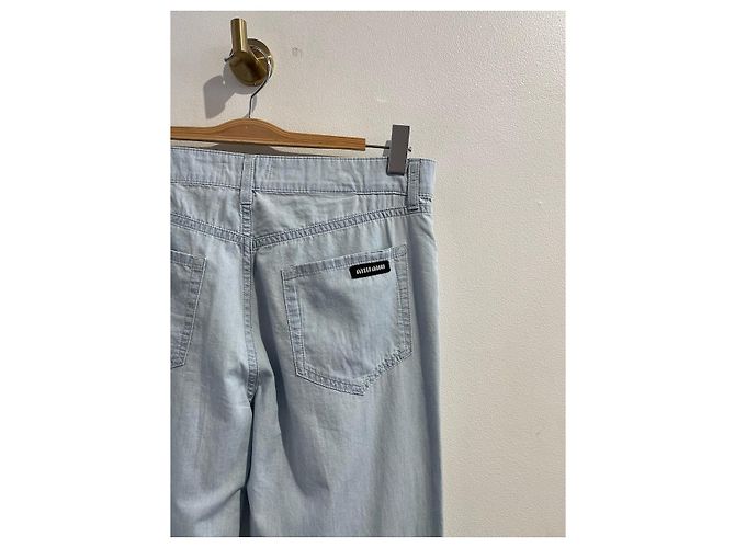 Pantalones Miu Miu azules T.26 - vista 5