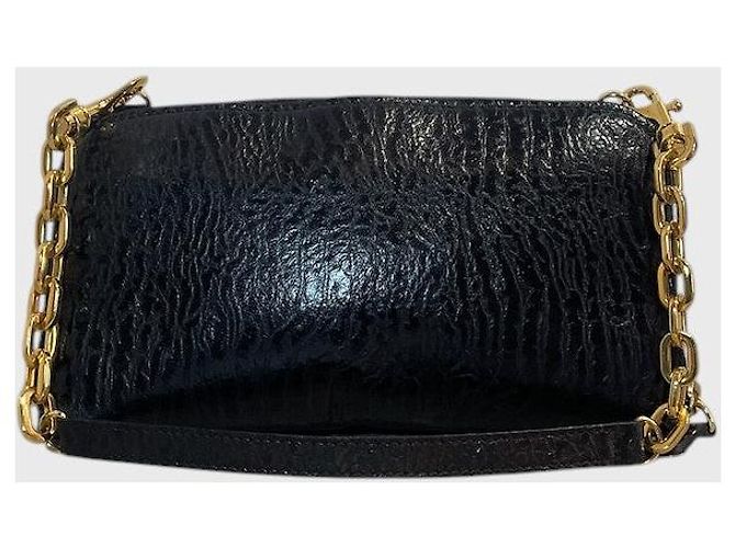 Clutch Jimmy Choo in pelle testurizzata nera Nero - vista 4