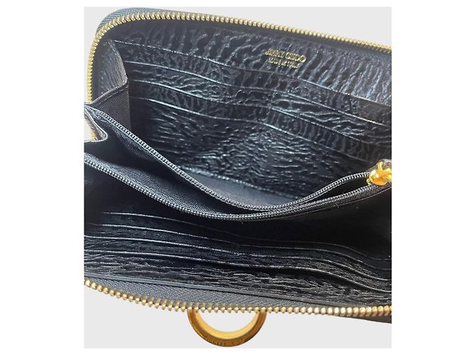 Clutch Jimmy Choo in pelle testurizzata nera Nero - vista 7