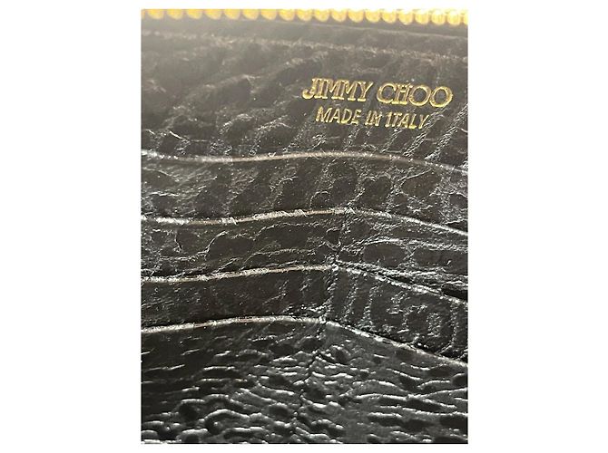 Clutch Jimmy Choo in pelle testurizzata nera Nero - vista 8