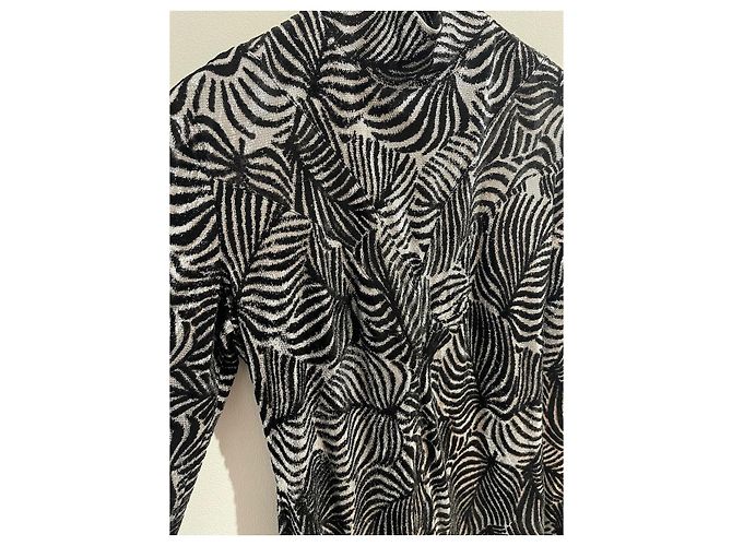 Paco Rabanne Zebra-Kleid T.46 Metallisch - Ansicht 4