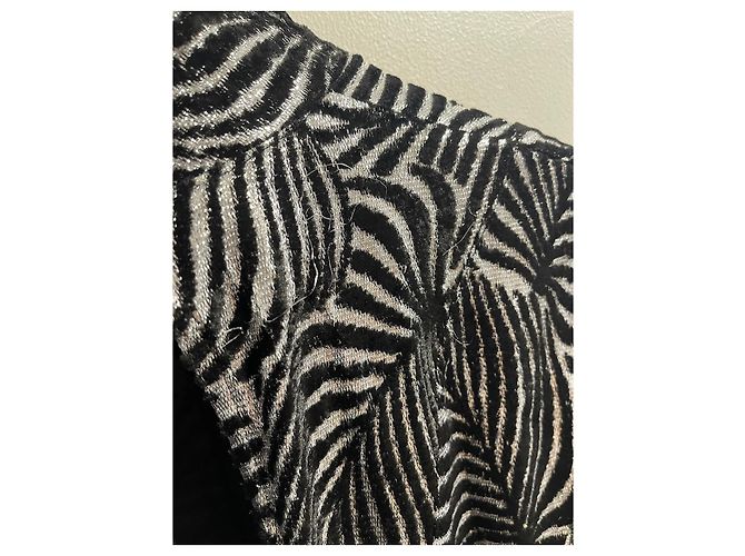 Paco Rabanne Zebra-Kleid T.46 Metallisch - Ansicht 7