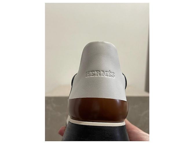 Baskets Hermès noires T.37,5 - vue 7
