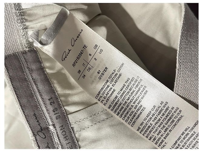Minifalda Rick Owens de algodón gris XS - vista 4