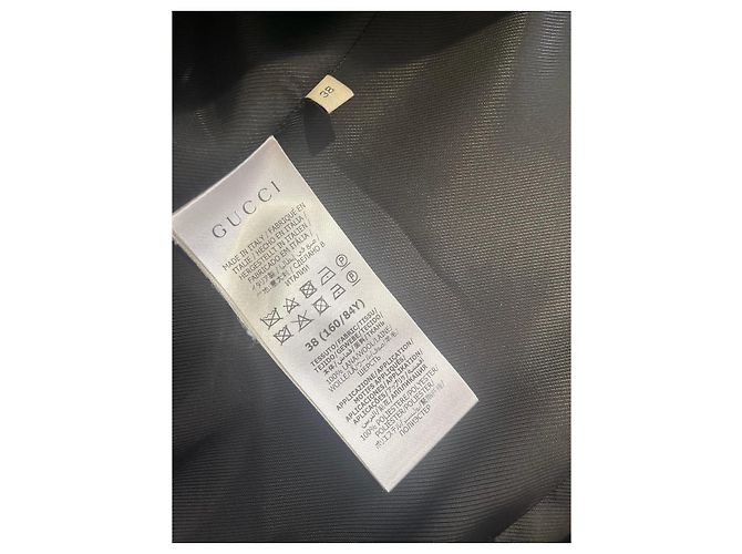 Gucci Mantel schwarz T.34 - Ansicht 8