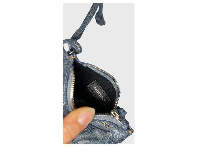 Portamonete Balenciaga Cagole Blu - vista 4