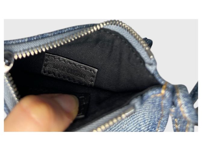 Portamonete Balenciaga Cagole Blu - vista 5