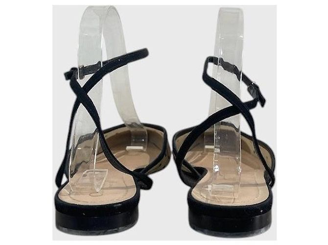 Christian Dior Sapatilhas Dior com bolinhas T.38,5 Bege - vista 3