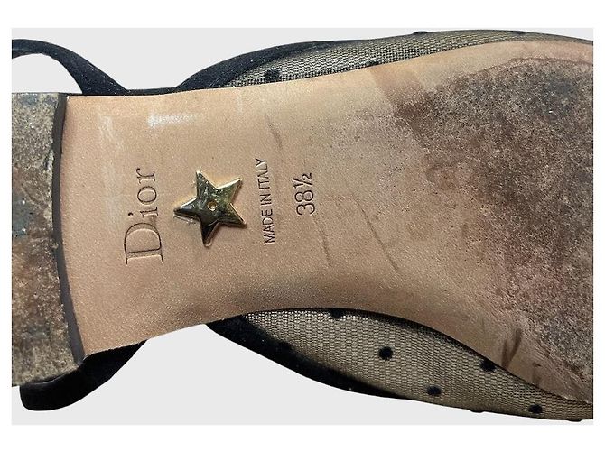 Christian Dior Sapatilhas Dior com bolinhas T.38,5 Bege - vista 5