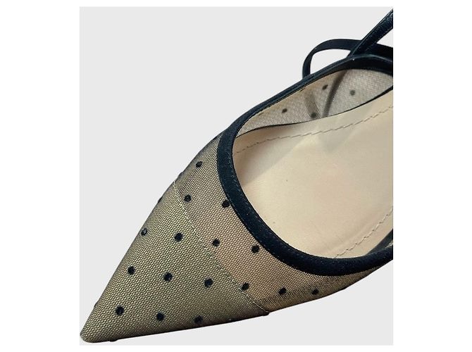 Christian Dior Sapatilhas Dior com bolinhas T.38,5 Bege - vista 8