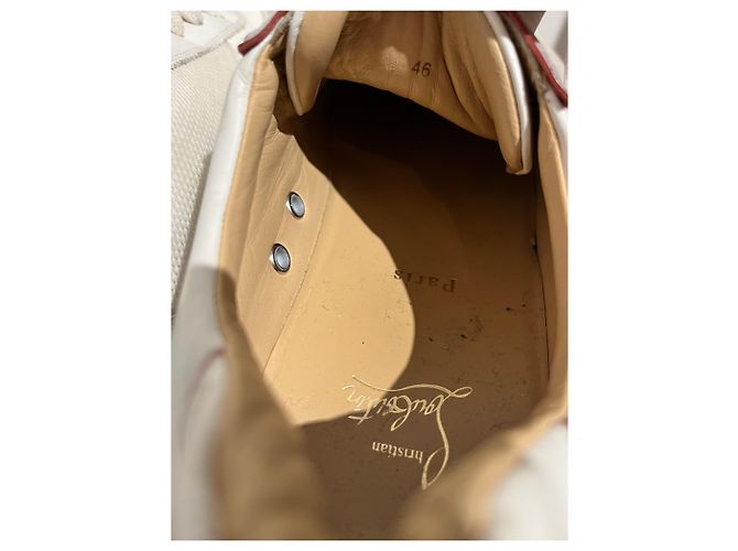Christian Louboutin Sneakers Louboutin bianco T.46 - vista 4