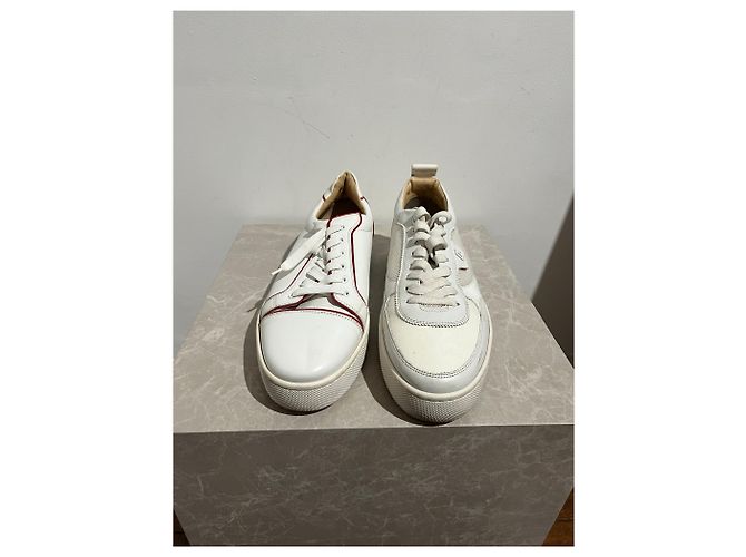 Christian Louboutin Sneakers Louboutin bianco T.46 - vista 5