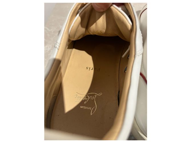 Christian Louboutin Sneakers Louboutin bianco T.46 - vista 7