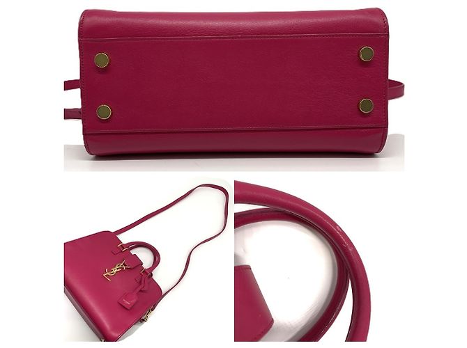 Autre Marque Borsa Saint Laurent Baby Cabas Monogram Pink Rosa - vista 4