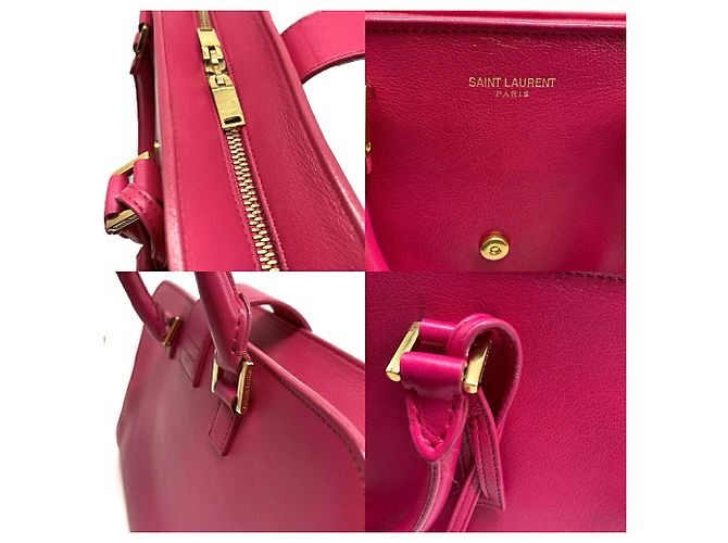 Autre Marque Borsa Saint Laurent Baby Cabas Monogram Pink Rosa - vista 7