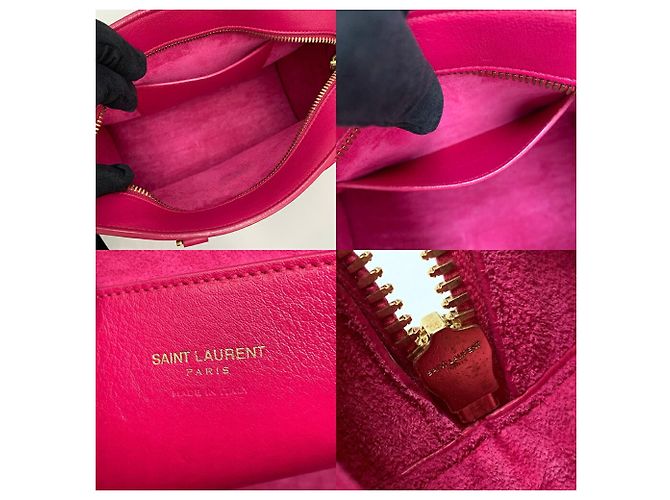 Autre Marque Borsa Saint Laurent Baby Cabas Monogram Pink Rosa - vista 8