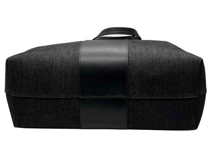 Tom Ford Borsa tote Tod's con doppio manico in denim nero e pelle - vista 4