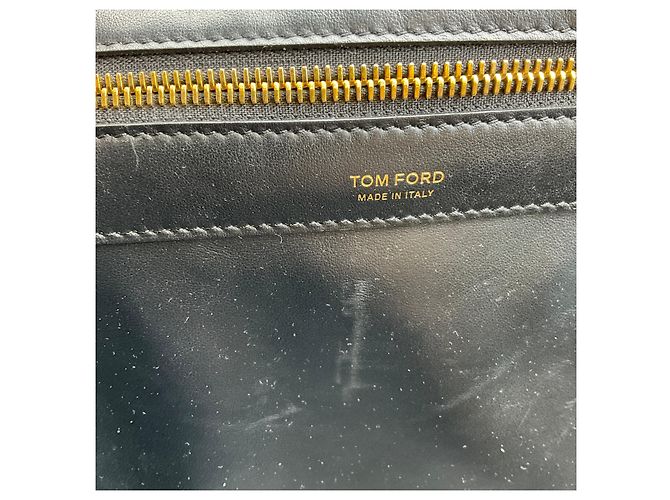 Tom Ford Borsa tote Tod's con doppio manico in denim nero e pelle - vista 7