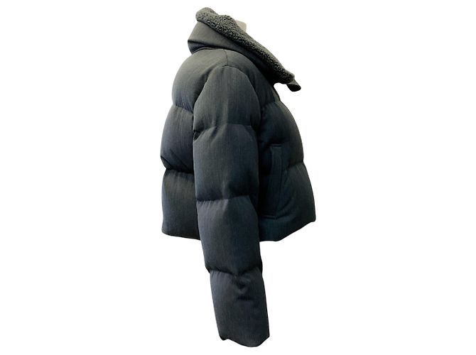 Autre Marque Chaqueta Puffer Cropped Jarbo Grey Gris - vista 2
